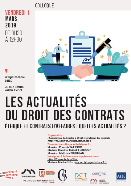 Affiche Actualités du droit des contrats