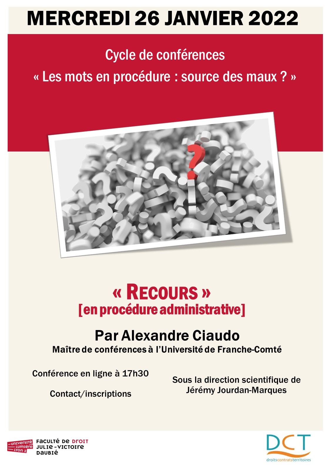 Conférence - 26 janvier