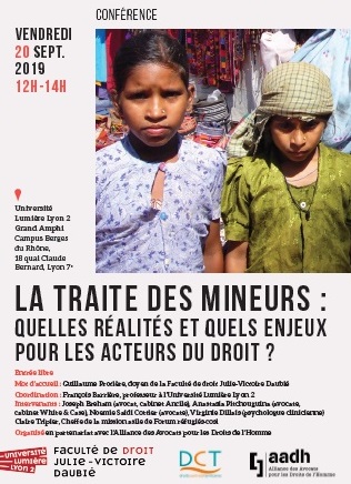 affiche traite mineurs