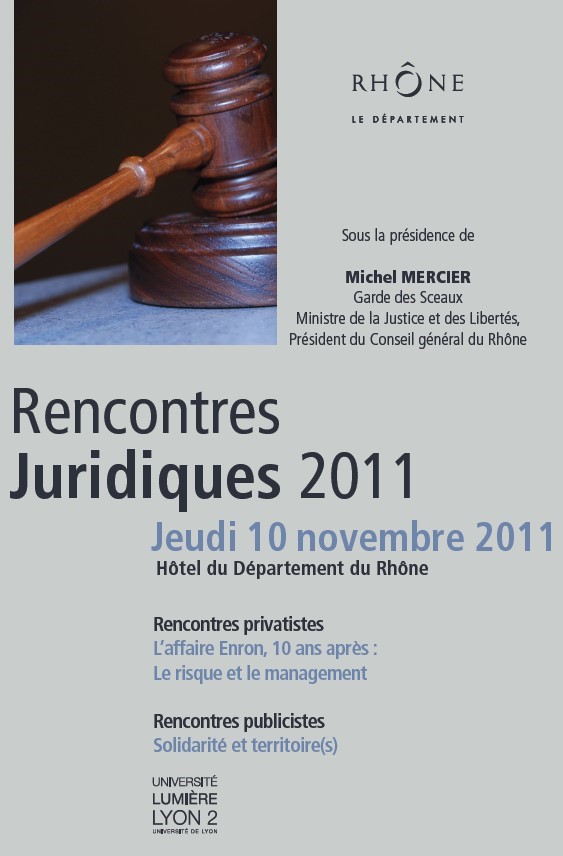 Rencontres juridiques 2011